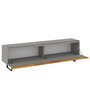 Hanah Home Soporte de TV Gris y Roble